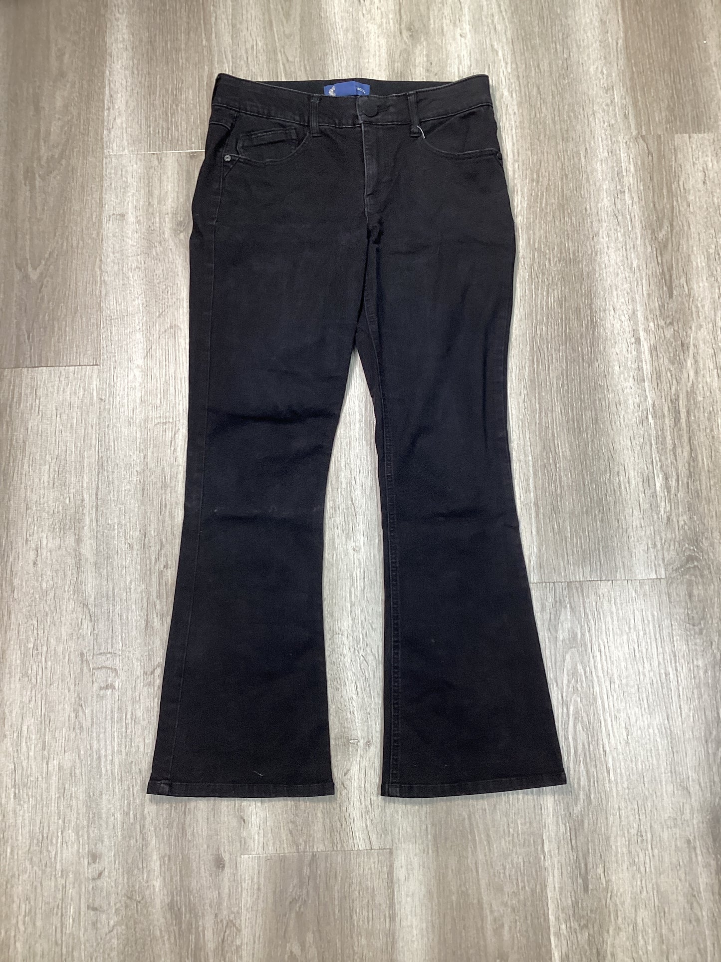 Jeans Straight By Democracy In Black Denim, Size: 6p