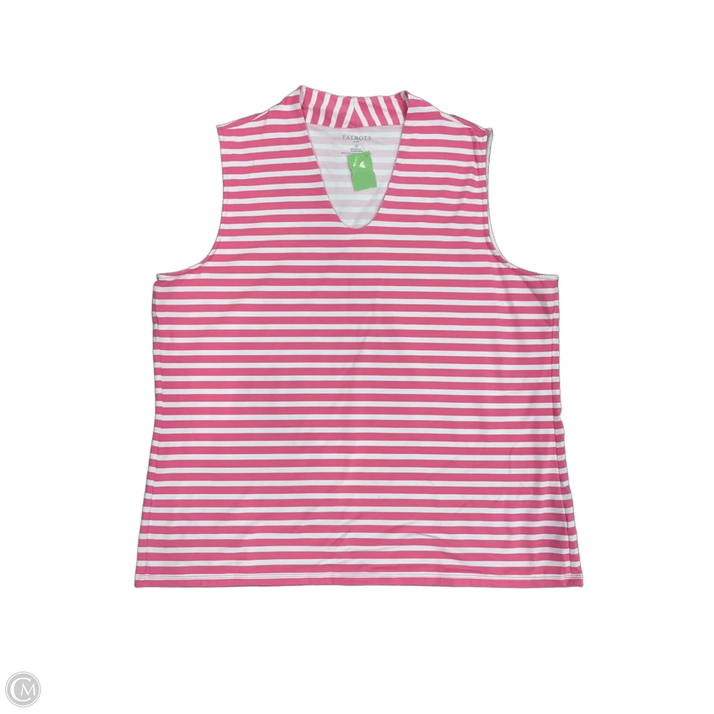 Top Sleeveless By Talbots In Pink, Size: 2x