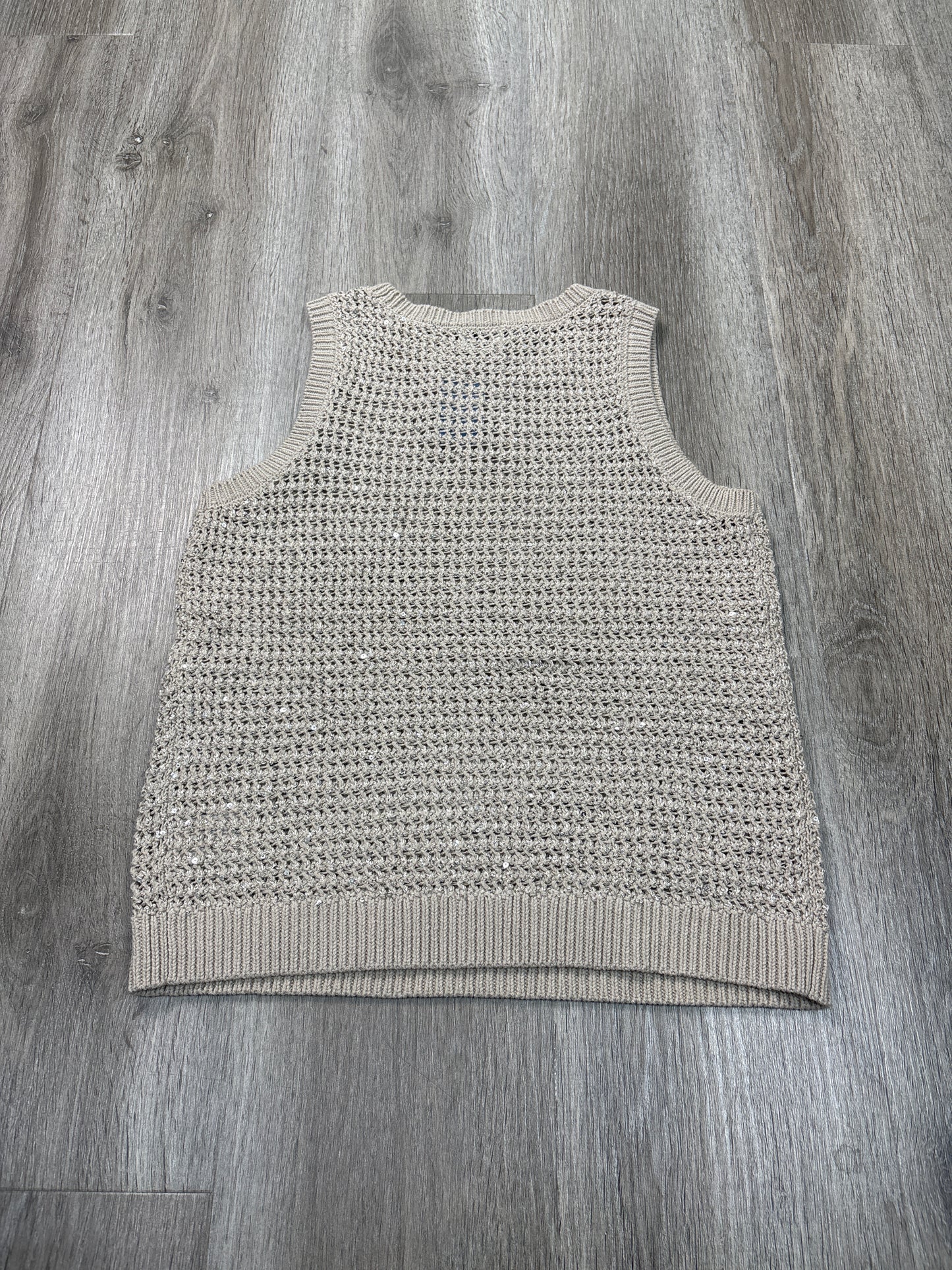 Vest Sweater By A New Day In Tan, Size: Xs