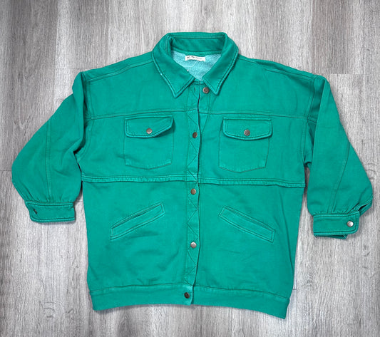 Jacket Shirt By We The Free In Green, Size: M