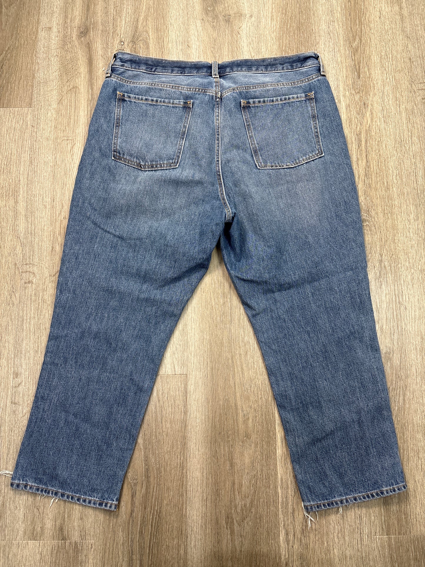 Jeans Straight By Old Navy In Blue Denim, Size: 16