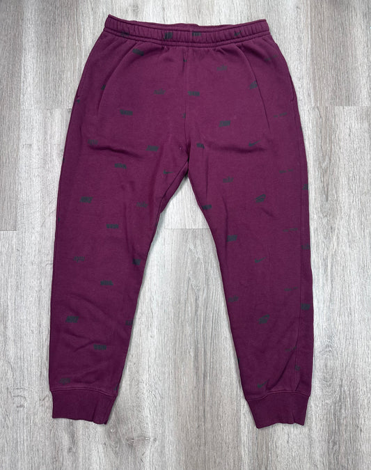 Pants Lounge By Nike Apparel In Maroon, Size: L