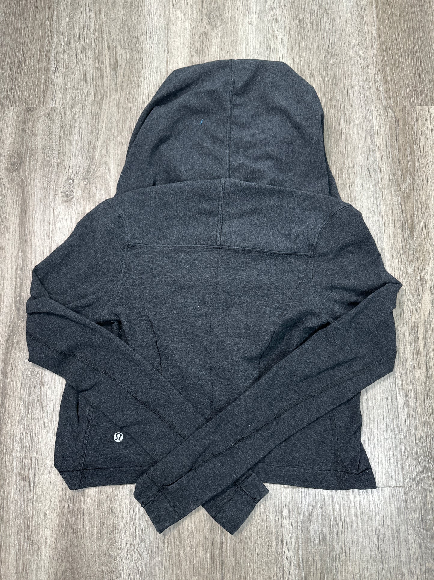 Athletic Top Long Sleeve Hoodie By Lululemon In Black, Size: S