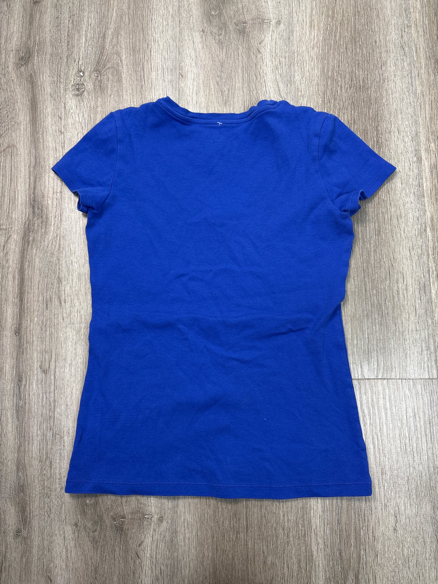 Top Short Sleeve By Banana Republic In Blue, Size: M