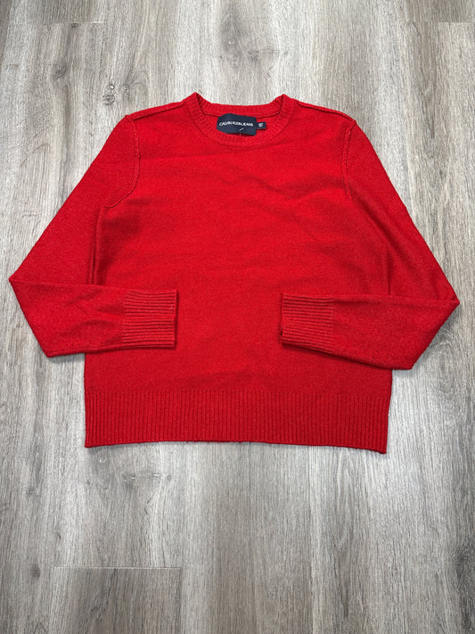 Sweater By Calvin Klein In Red, Size: S