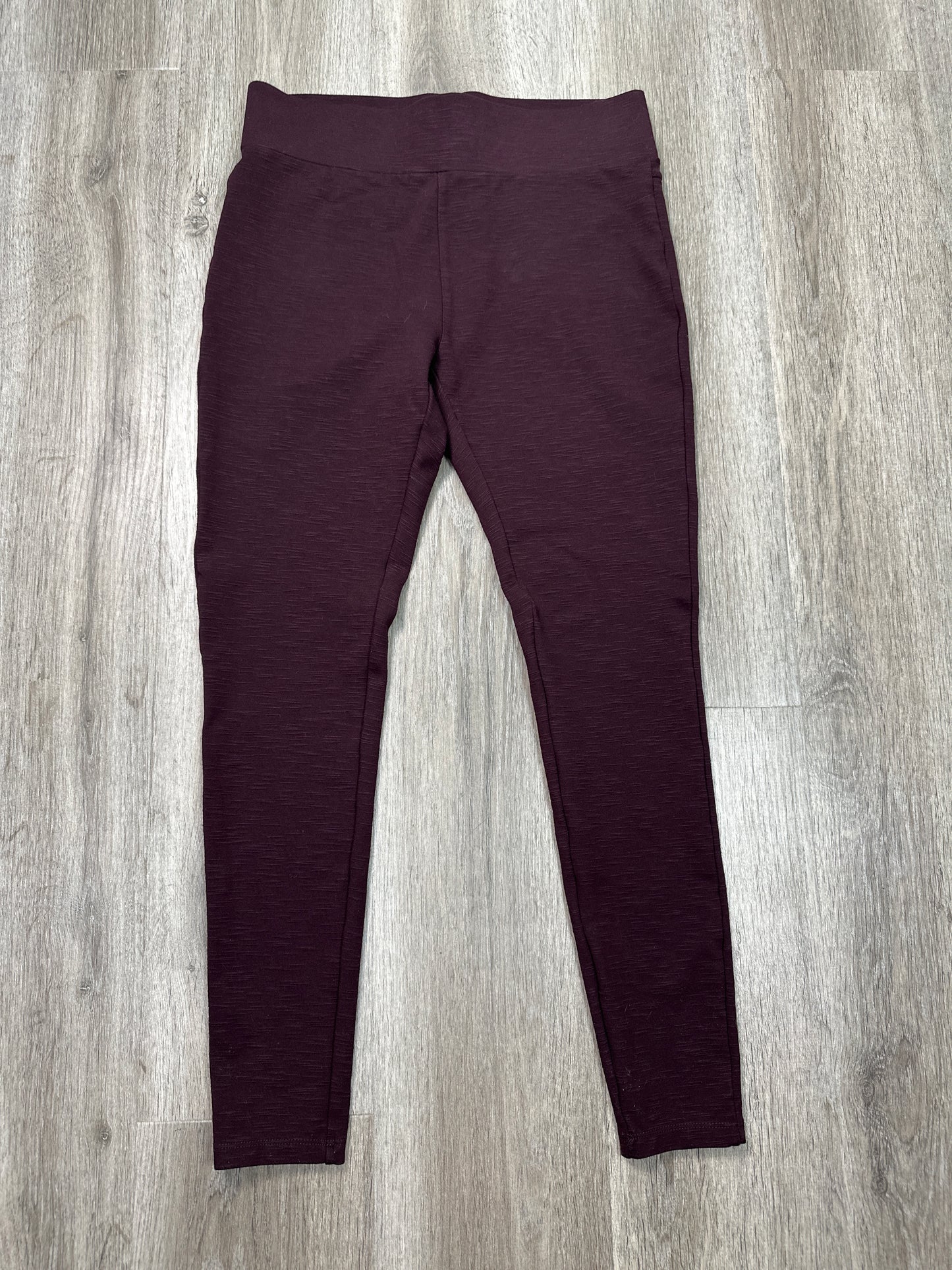 Pants Leggings By Matty M In Maroon, Size: M