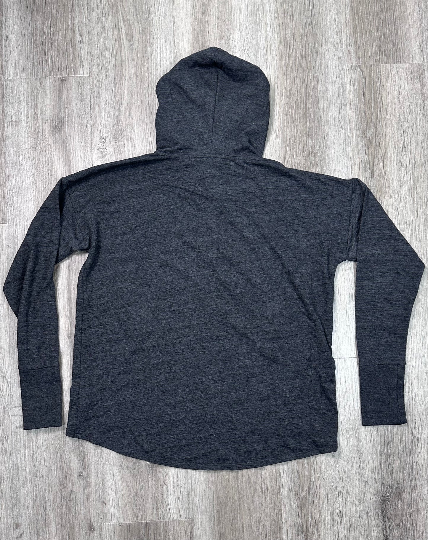 Sweatshirt Hoodie By Calvin Klein In Grey, Size: S