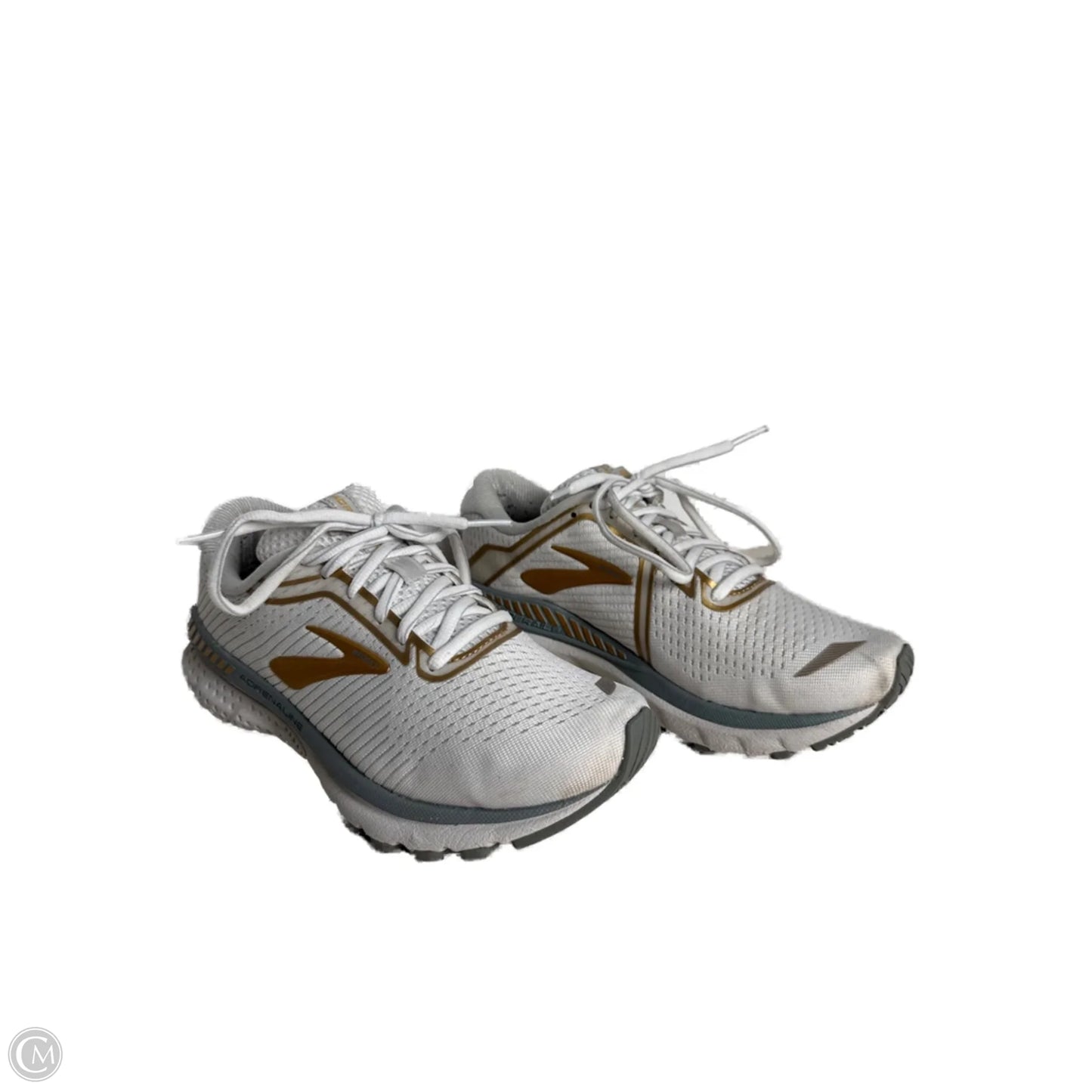 Shoes Athletic By Brooks In Gold & White, Size: 6