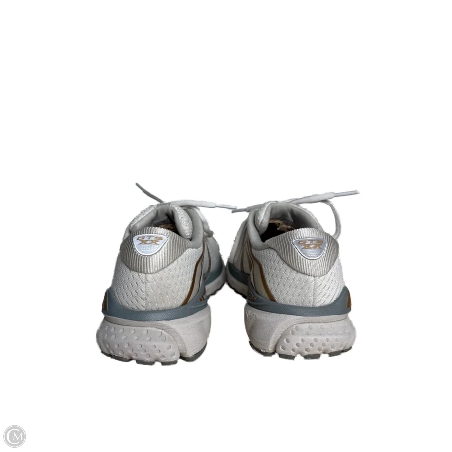 Shoes Athletic By Brooks In Gold & White, Size: 6