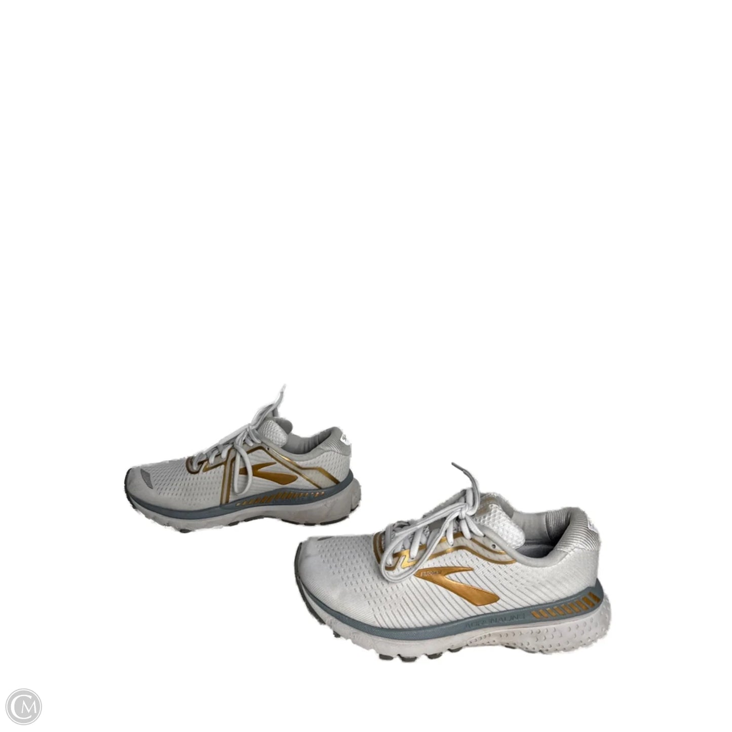 Shoes Athletic By Brooks In Gold & White, Size: 6