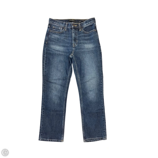 Jeans Straight By Banana Republic In Blue Denim, Size: 2p