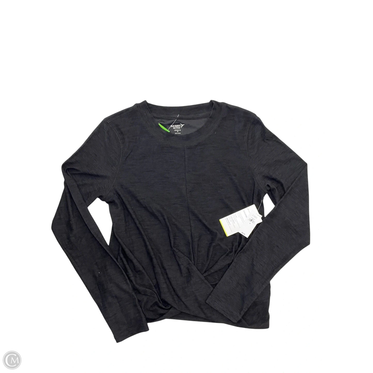 Athletic Top Long Sleeve Collar By Old Navy In Grey, Size: M