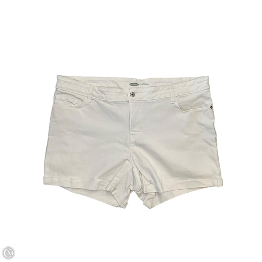 Shorts By Old Navy In White Denim, Size: Xxl