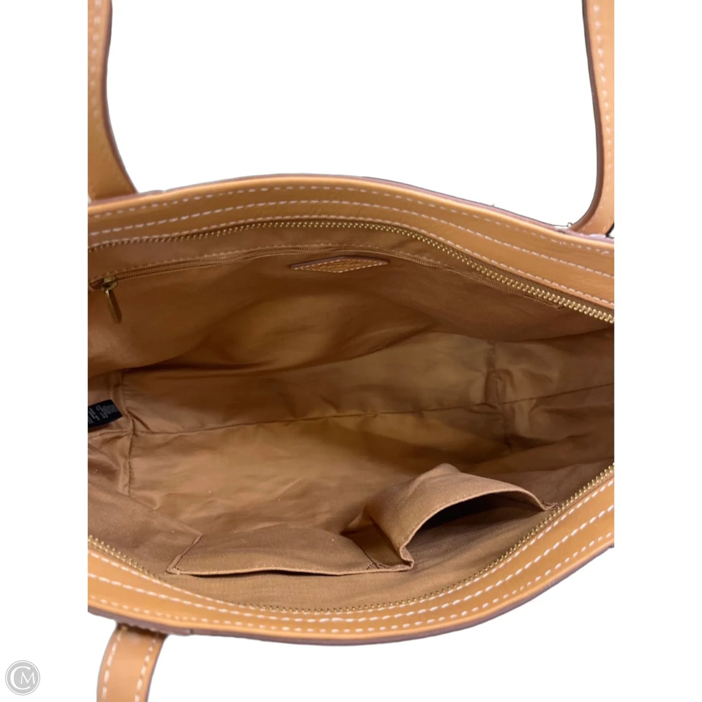 Handbag Leather By Fossil, Size: Large
