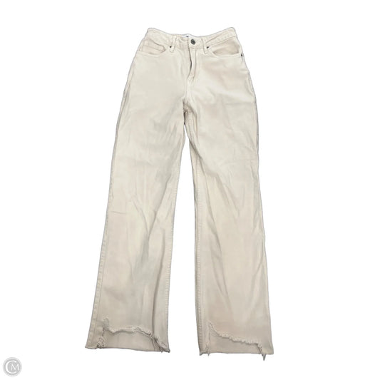 Jeans Straight By Clothes Mentor In Beige, Size: 0