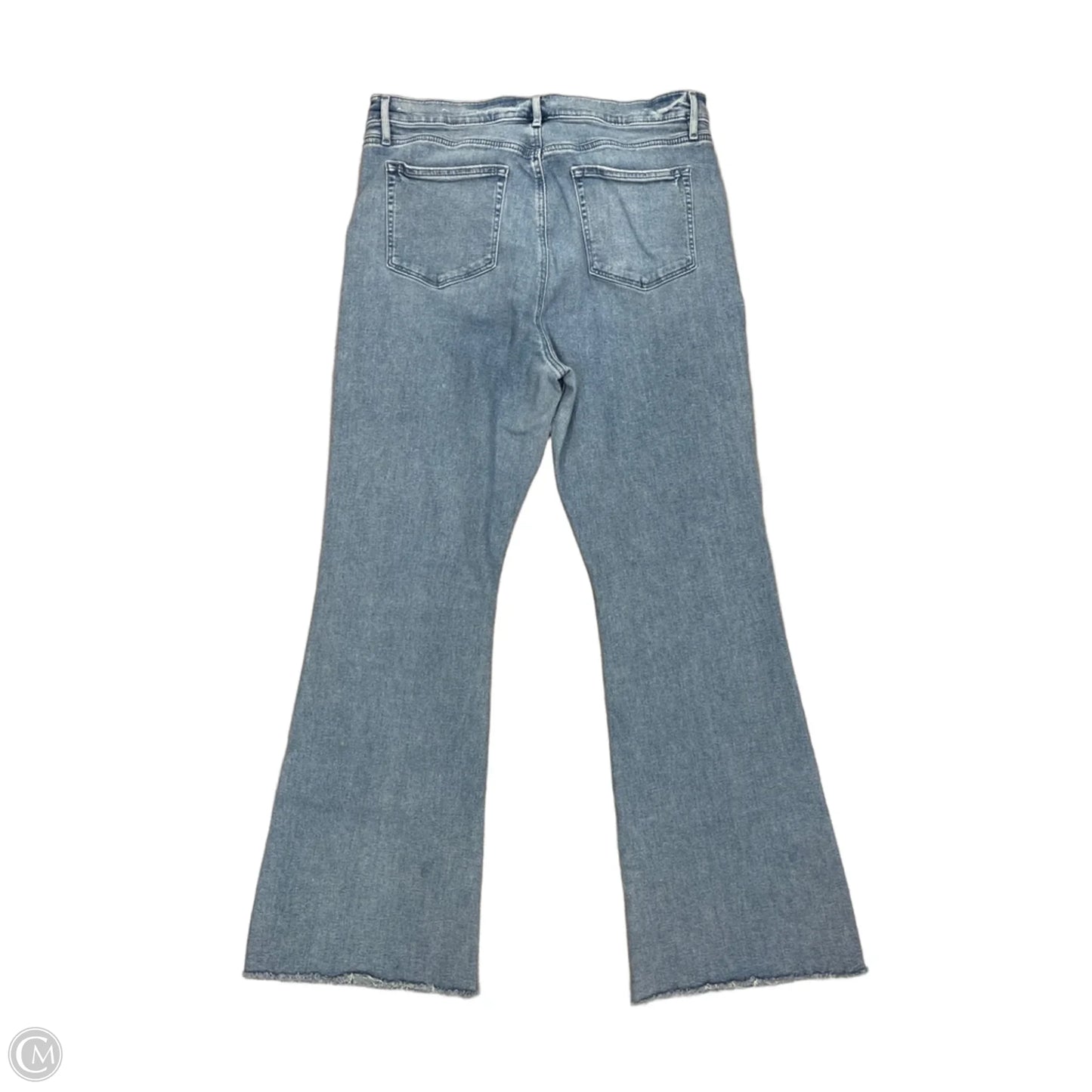 Jeans Flared By Loft In Blue Denim, Size: 16