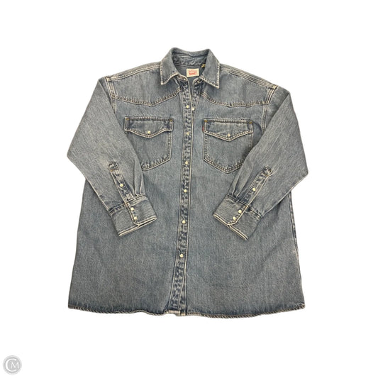 Jacket Denim By Levis In Blue Denim, Size: S