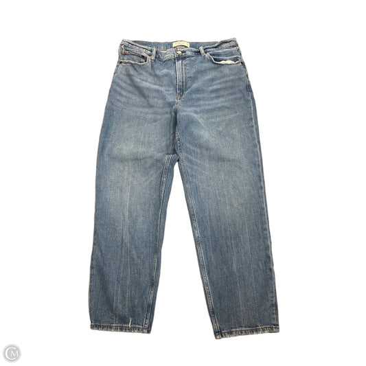 Jeans Straight By Abercrombie And Fitch In Blue Denim, Size: 14