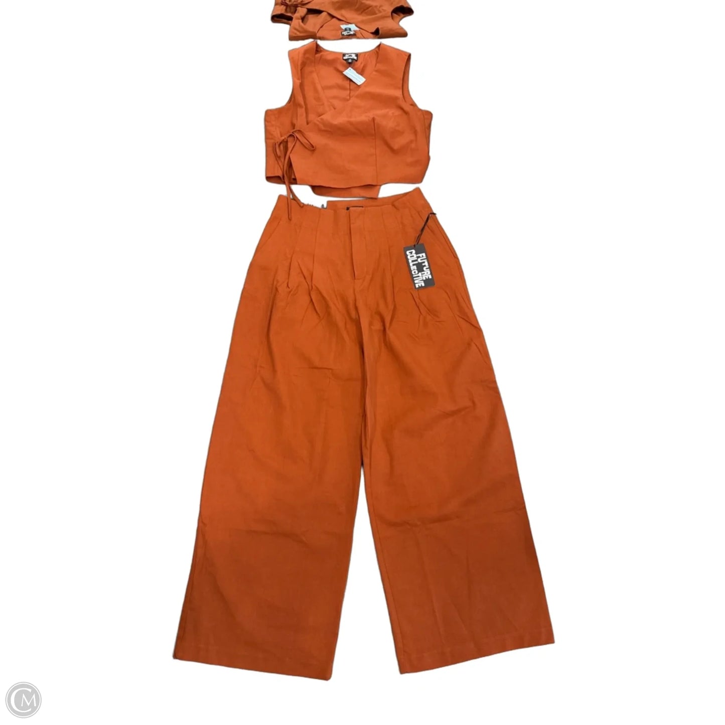 Pants Set 2pc By Future Collective In Orange, Size: M