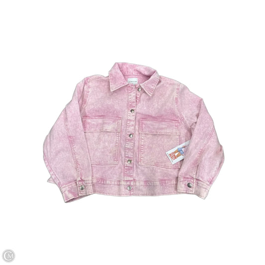 Jacket Denim By Celebrity Pink In Pink Denim, Size: Xxl