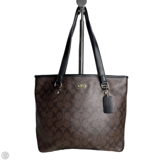 Tote Designer By Coach, Size: Medium