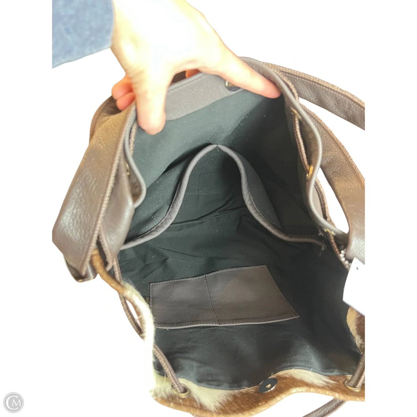 Handbag Leather By Clothes Mentor, Size: Large