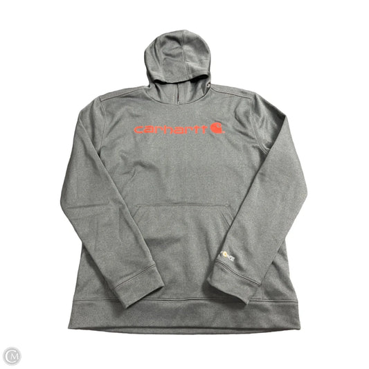 Sweatshirt Hoodie By Carhartt In Grey, Size: Xl