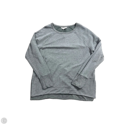 Athletic Top Long Sleeve Crewneck By Athleta In Grey, Size: L