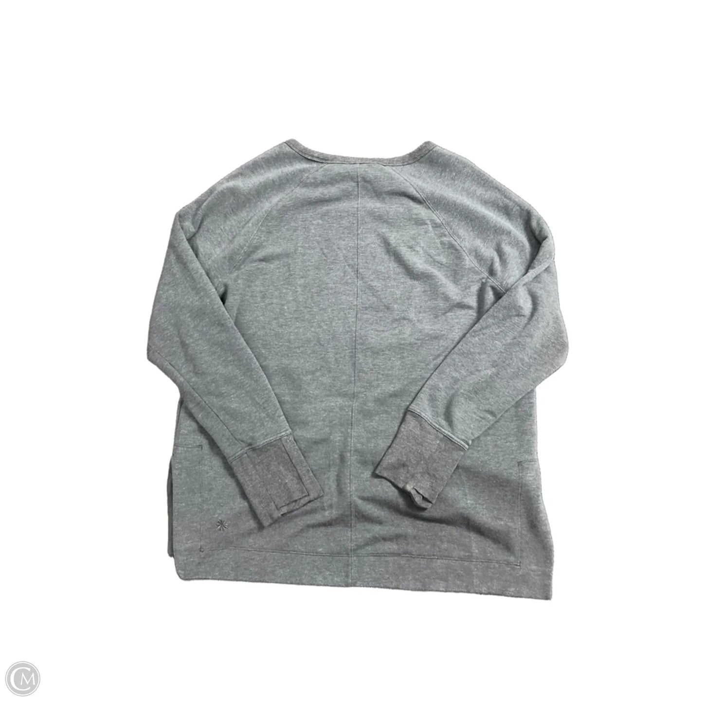 Athletic Top Long Sleeve Crewneck By Athleta In Grey, Size: L