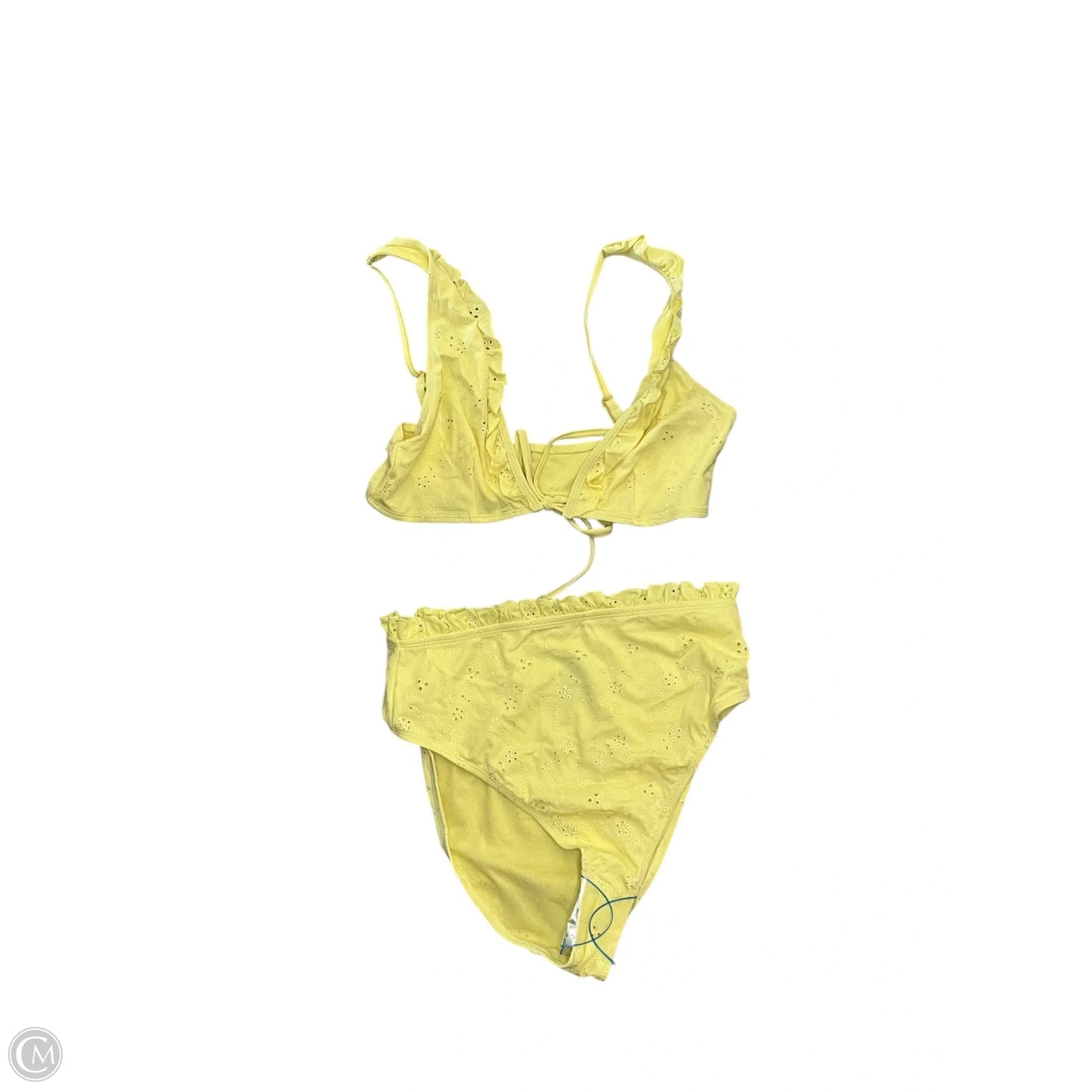 Swimsuit 2pc By Asos In Yellow, Size: M