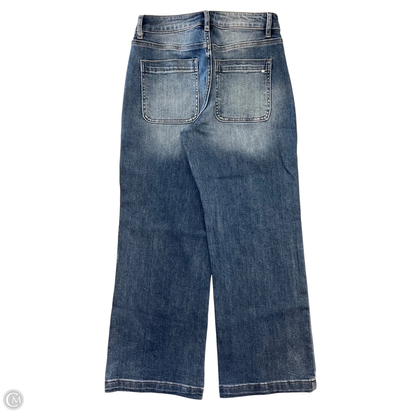 Jeans Cropped By Micas In Blue Denim, Size: 2