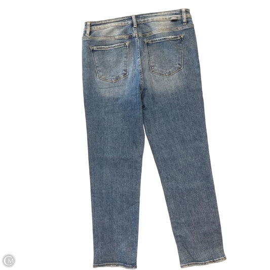 Jeans Straight By Risen In Blue Denim, Size: 14