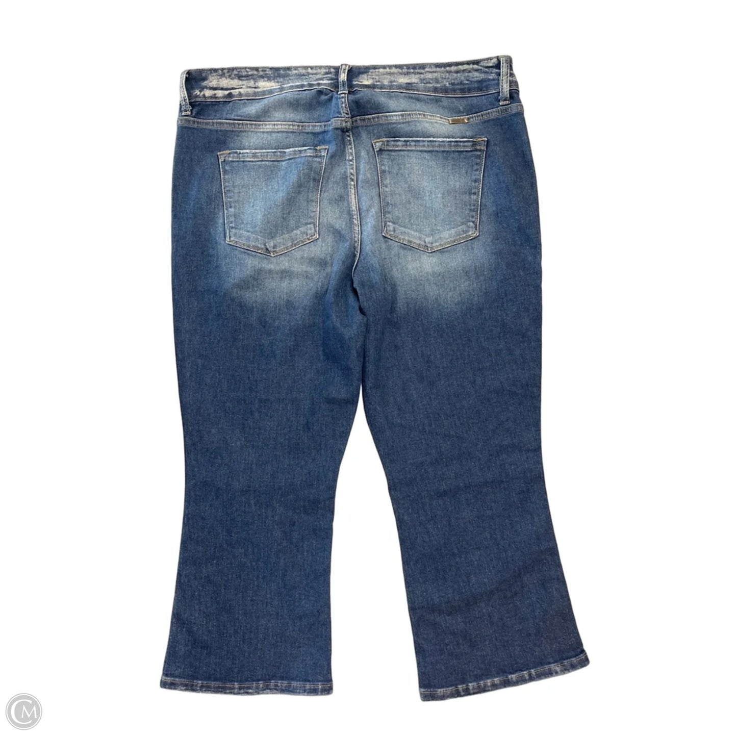 Jeans Cropped By Kancan In Blue Denim, Size: 18