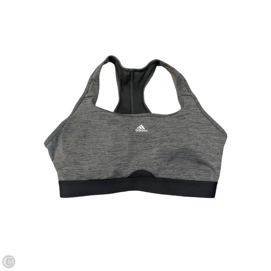Athletic Bra By Adidas In Grey, Size: M