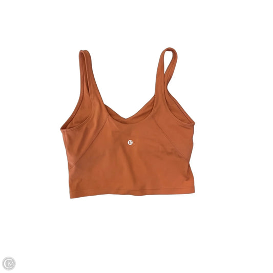 Athletic Bra By Lululemon In Orange, Size: M