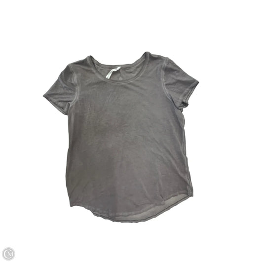 Athletic Top Short Sleeve By Lululemon In Purple, Size: L