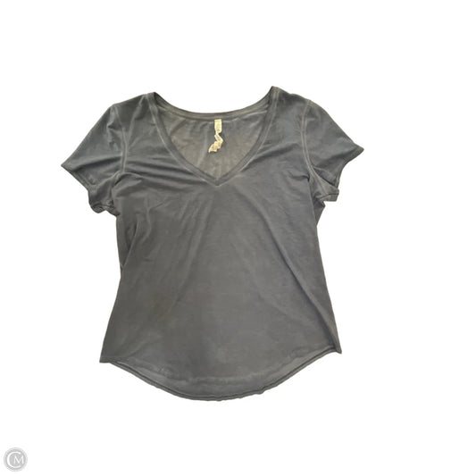 Athletic Top Short Sleeve By Lululemon In Blue, Size: L