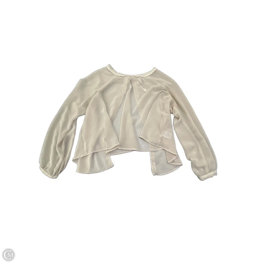 Blouse Long Sleeve By Free People In Grey, Size: S