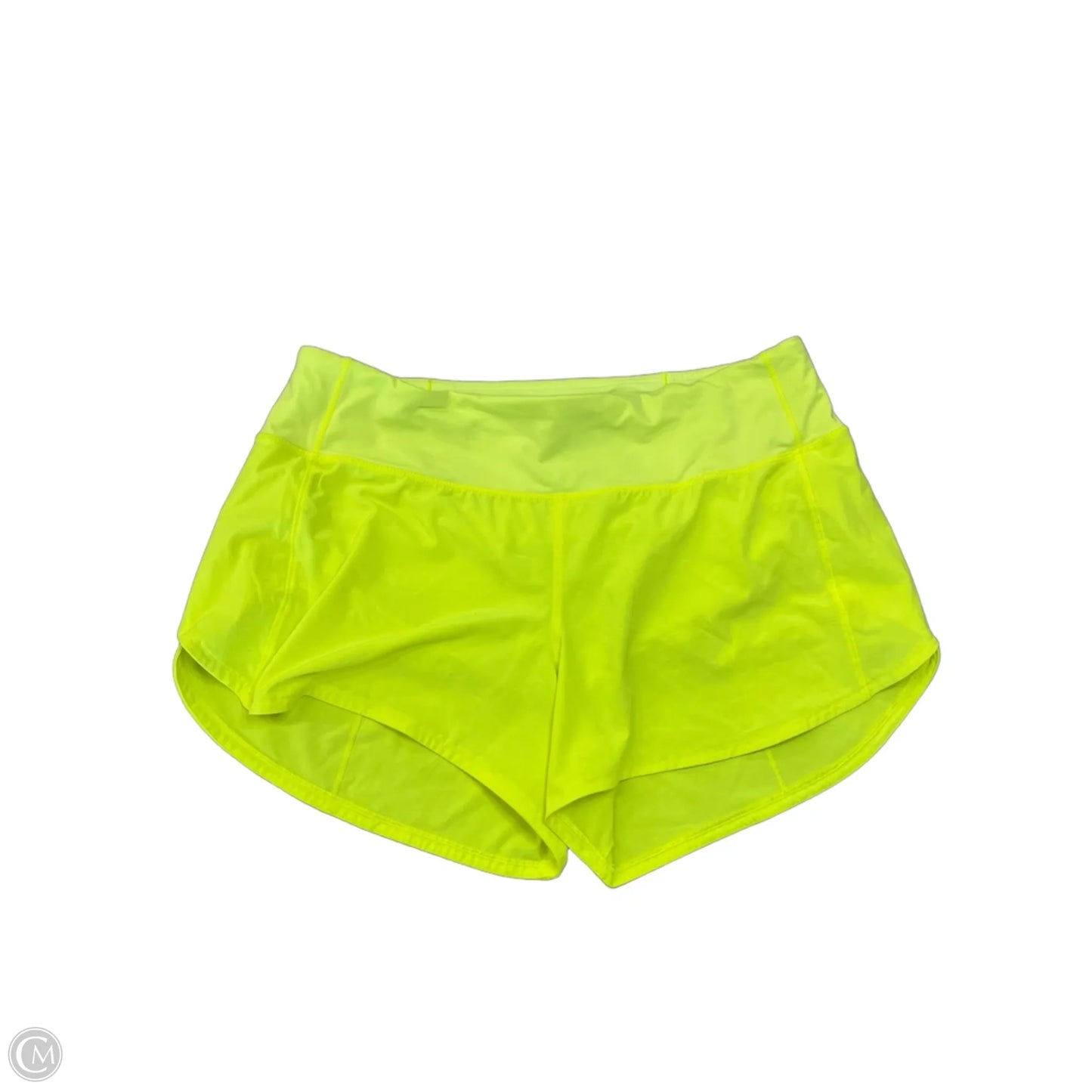 Athletic Shorts By Lululemon In Yellow, Size: M