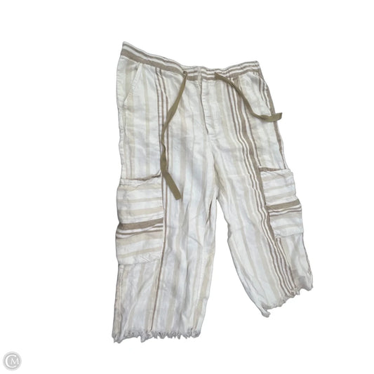Pants Cropped By Free People In Striped Pattern, Size: M
