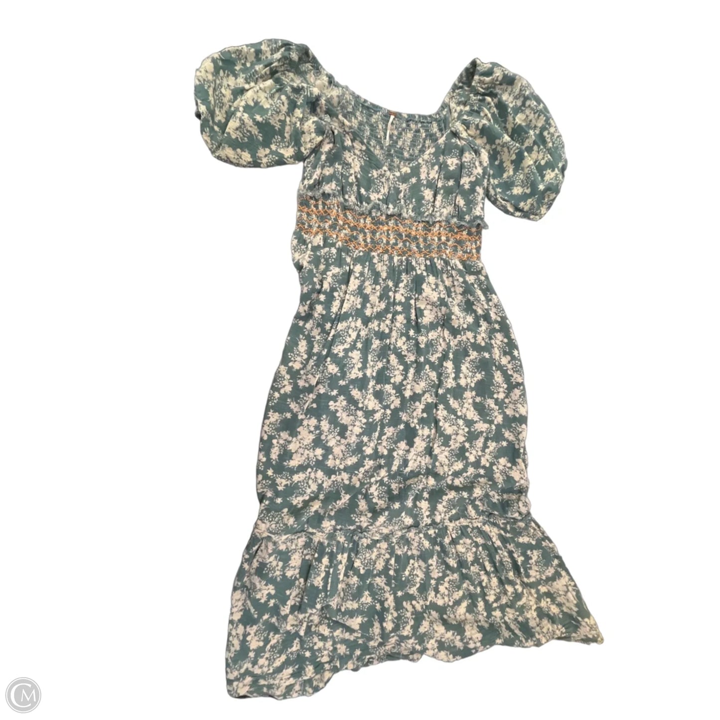 Dress Casual Midi By Free People In Green, Size: M