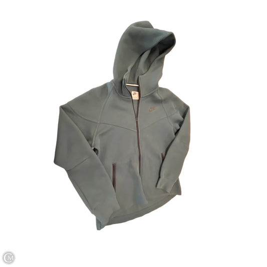 Athletic Jacket By Nike Apparel In Green, Size: S