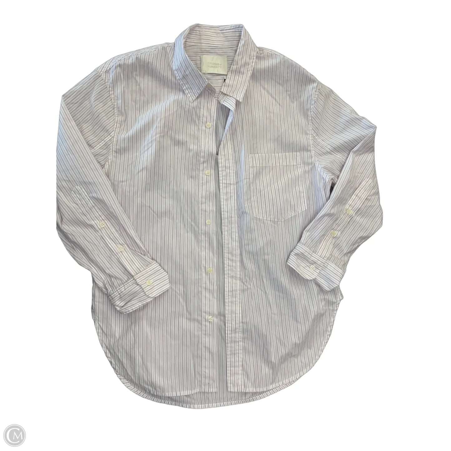 Top Long Sleeve By Citizens Of Humanity In Striped Pattern, Size: S