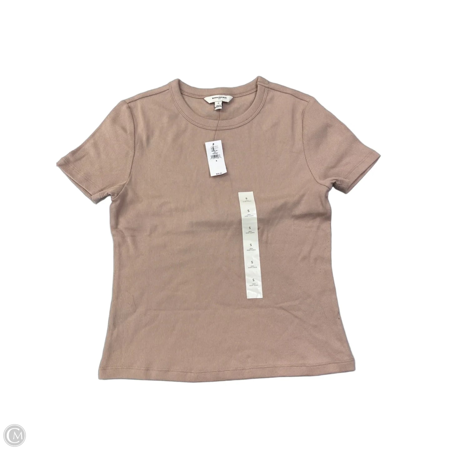 Top Short Sleeve Basic By Banana Republic In Pink, Size: S