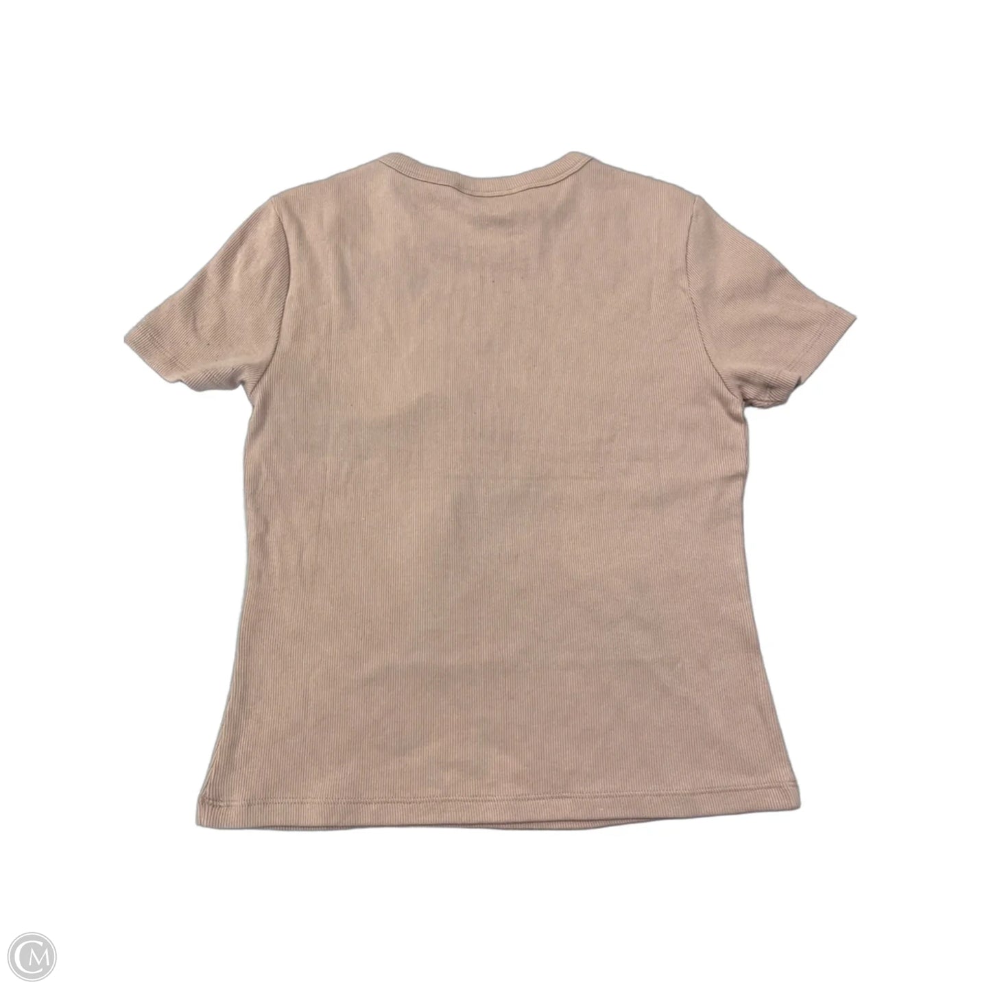 Top Short Sleeve Basic By Banana Republic In Pink, Size: S