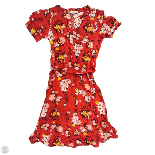 Dress Casual Midi By Loft In Floral Print, Size: Sp