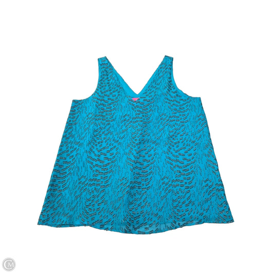 Blouse Designer By Lilly Pulitzer In Blue, Size: M