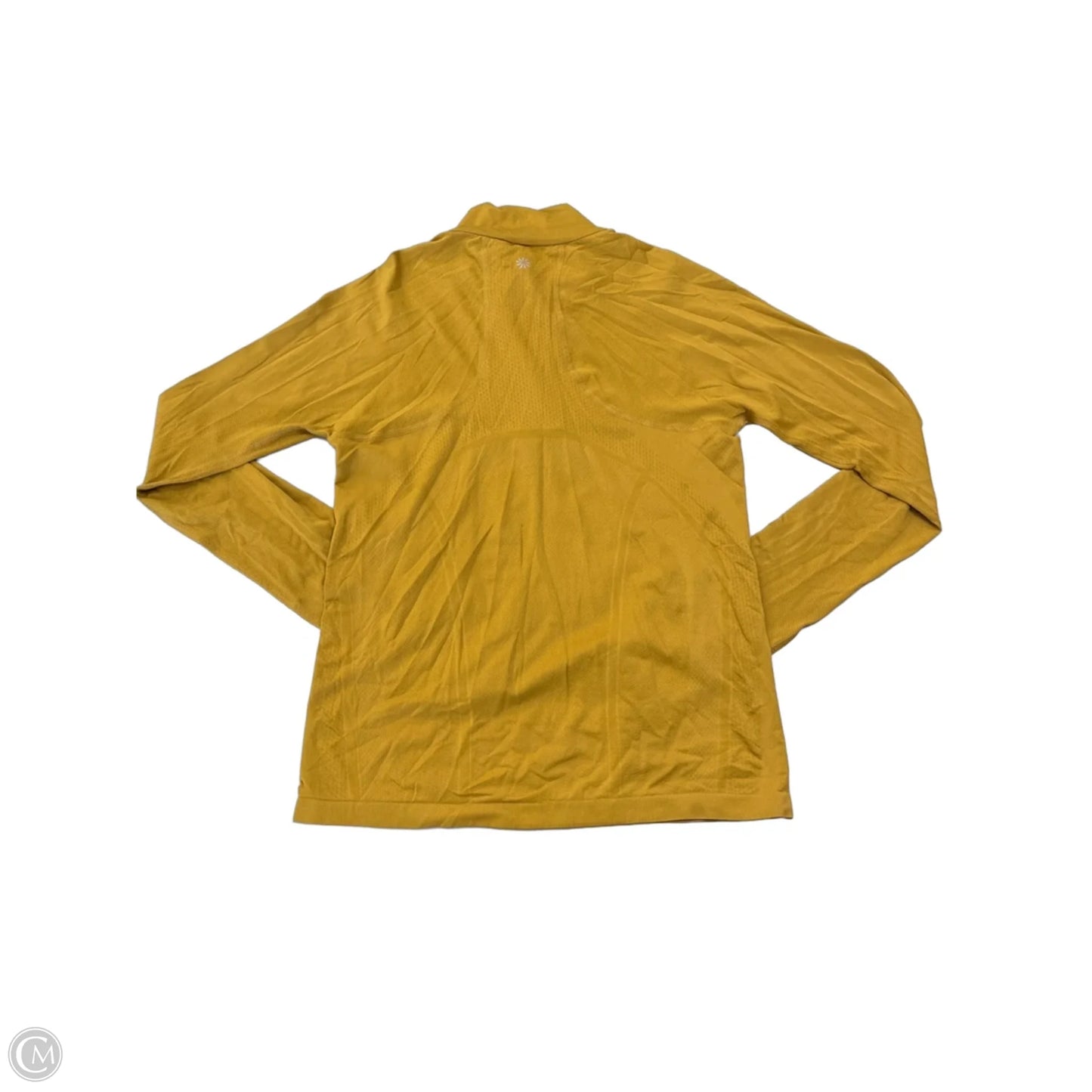 Athletic Top Long Sleeve Collar By Athleta In Yellow, Size: S