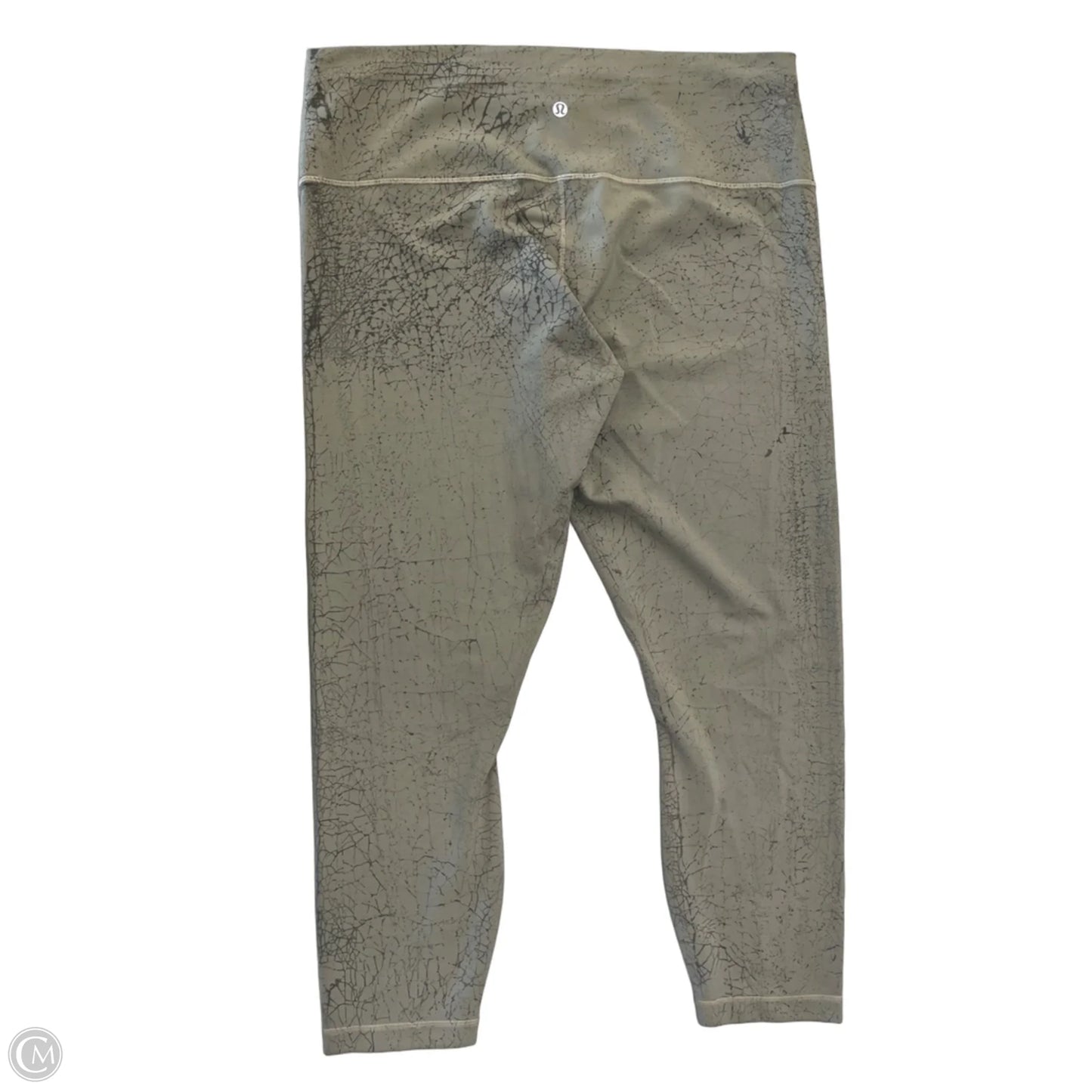 Athletic Leggings By Lululemon In Grey, Size: Xl