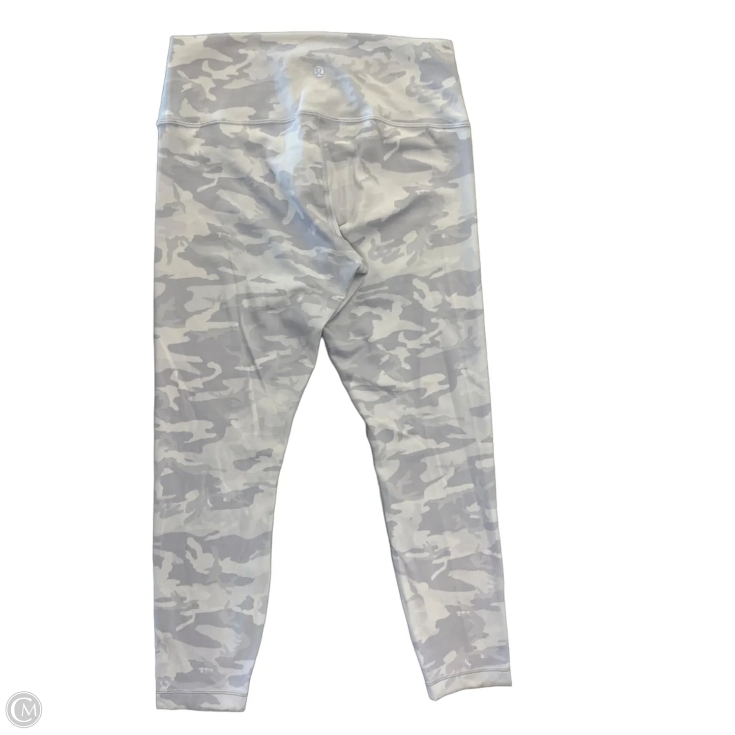 Athletic Leggings By Lululemon In Camouflage Print, Size: L